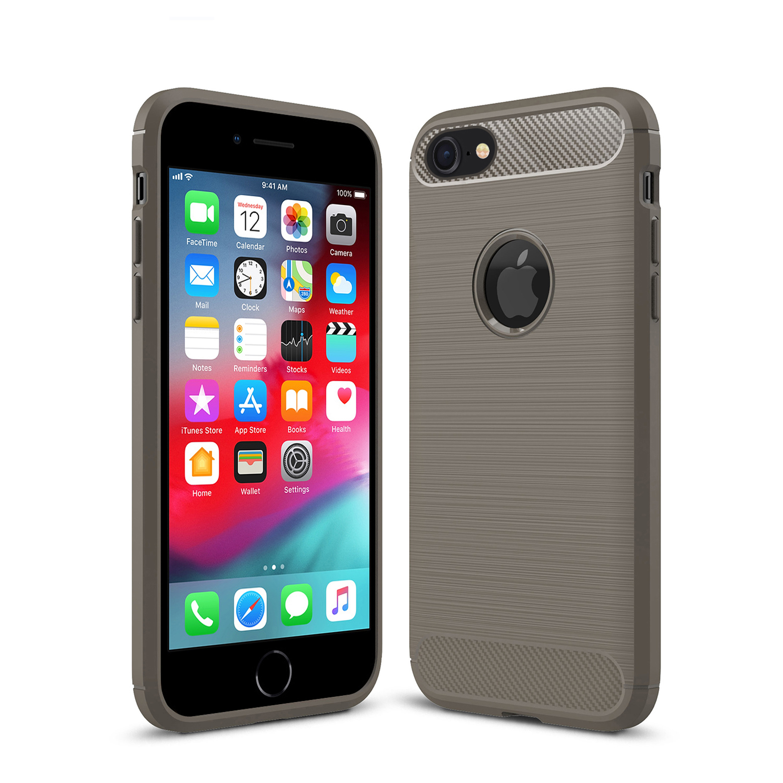 New Shockproof Silicone Matte TPU Soft Phone Case Slim Cover For Apple